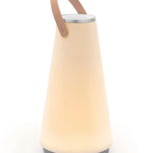 uma designová lampa s reproduktorem