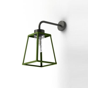 venkovní nástěnná lampa na terasu zelená